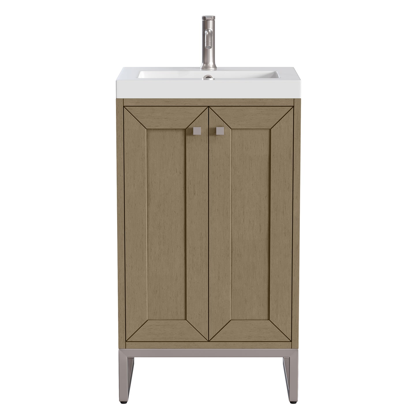 Chianti 20" Single Vanity w/ White Glossy Composite Stone Top