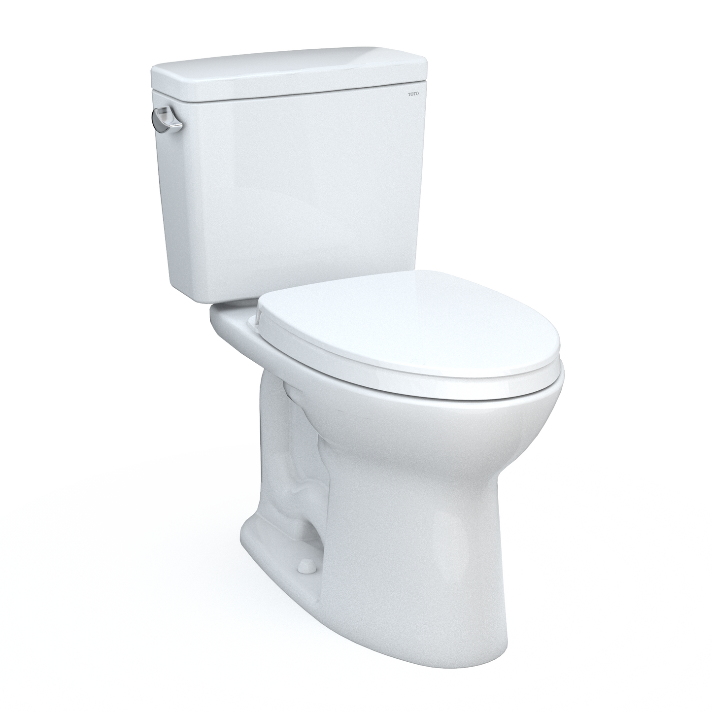 Toto Drake Two-Piece Elongated 1.6 Gpf Universal Height Tornado Flush Toilet With Cefiontect And Softclose Seat, Washlet+ Ready