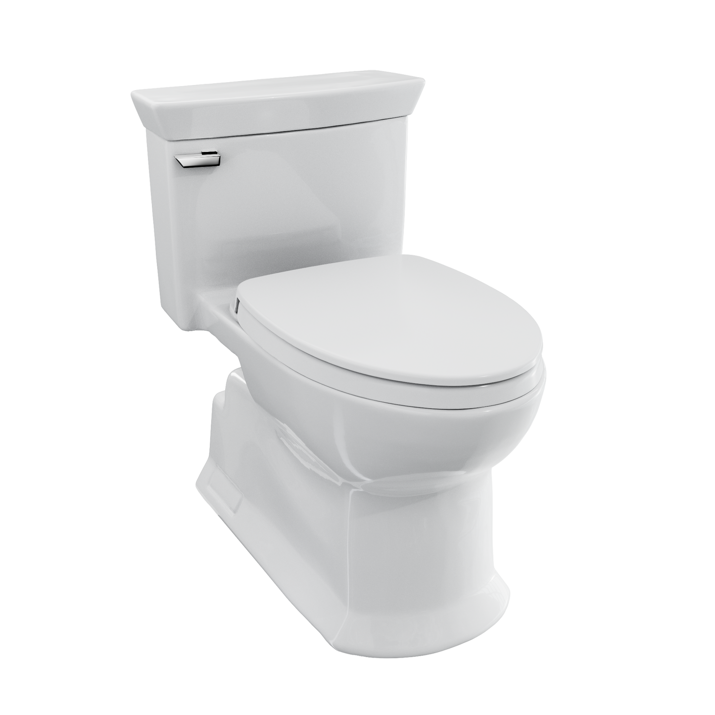 Soiree One Piece Elongated 1.28 GPF Universal Height Skirted Toilet with CeFiONtect