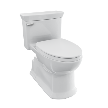 Soiree One Piece Elongated 1.28 GPF Universal Height Skirted Toilet with CeFiONtect