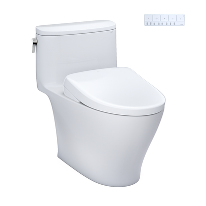 WASHLET+ Nexus 1G One-Piece Elongated 1.0 GPF Toilet with S7A Contemporary Bidet Seat