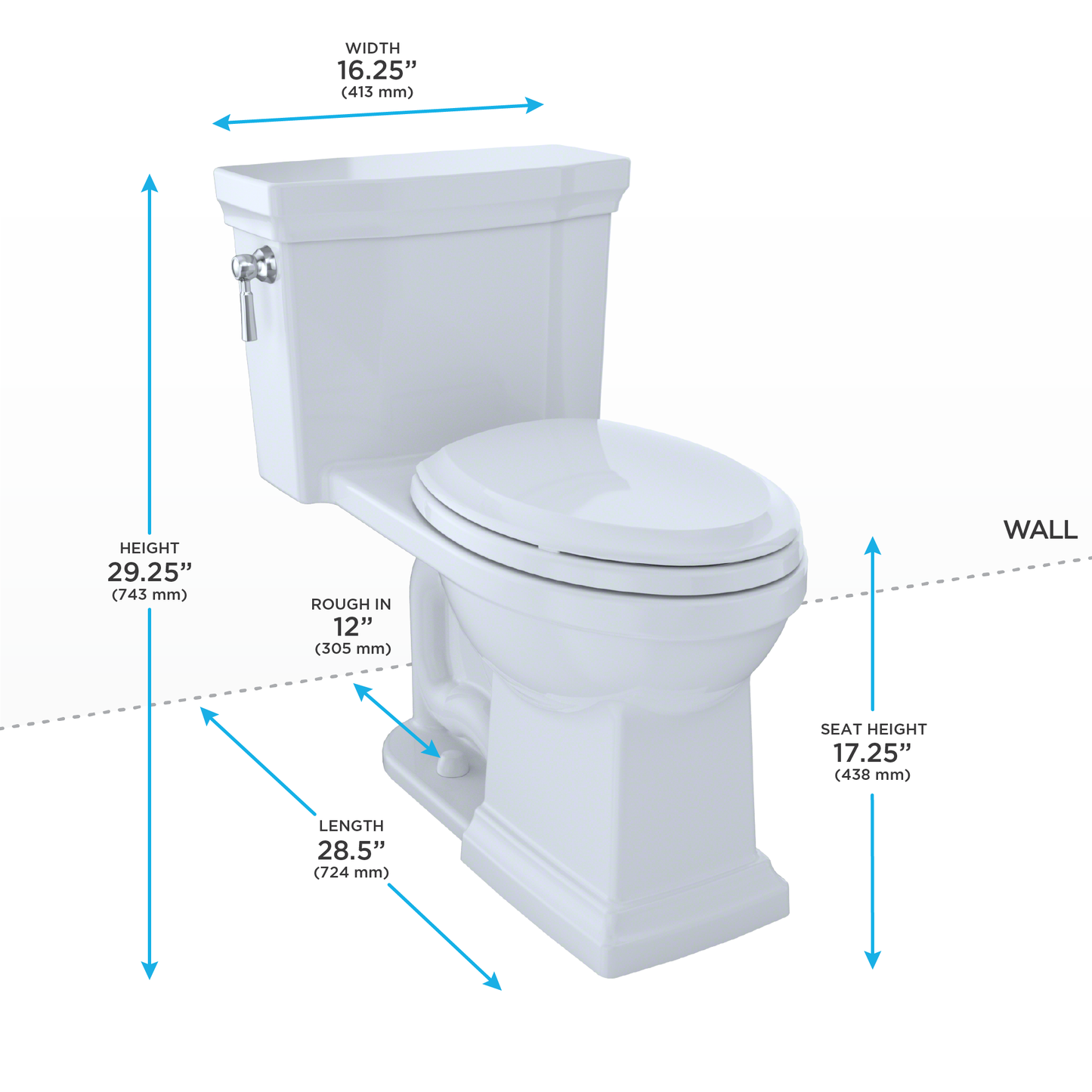 Promenade II 1G One-Piece Elongated 1.0 GPF Universal Height Toilet