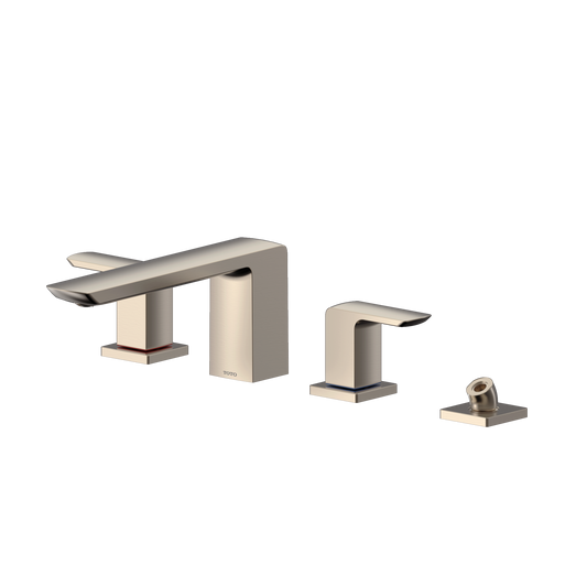 Toto Gr Two-Handle Deck-Mount Roman Tub Filler Trim With Handshower
