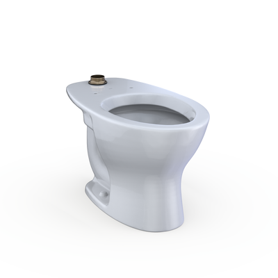 Toto Tornado Flush Commercial Flushometer Floor-Mounted Universal Height Toilet With Cefiontect, Elongated
