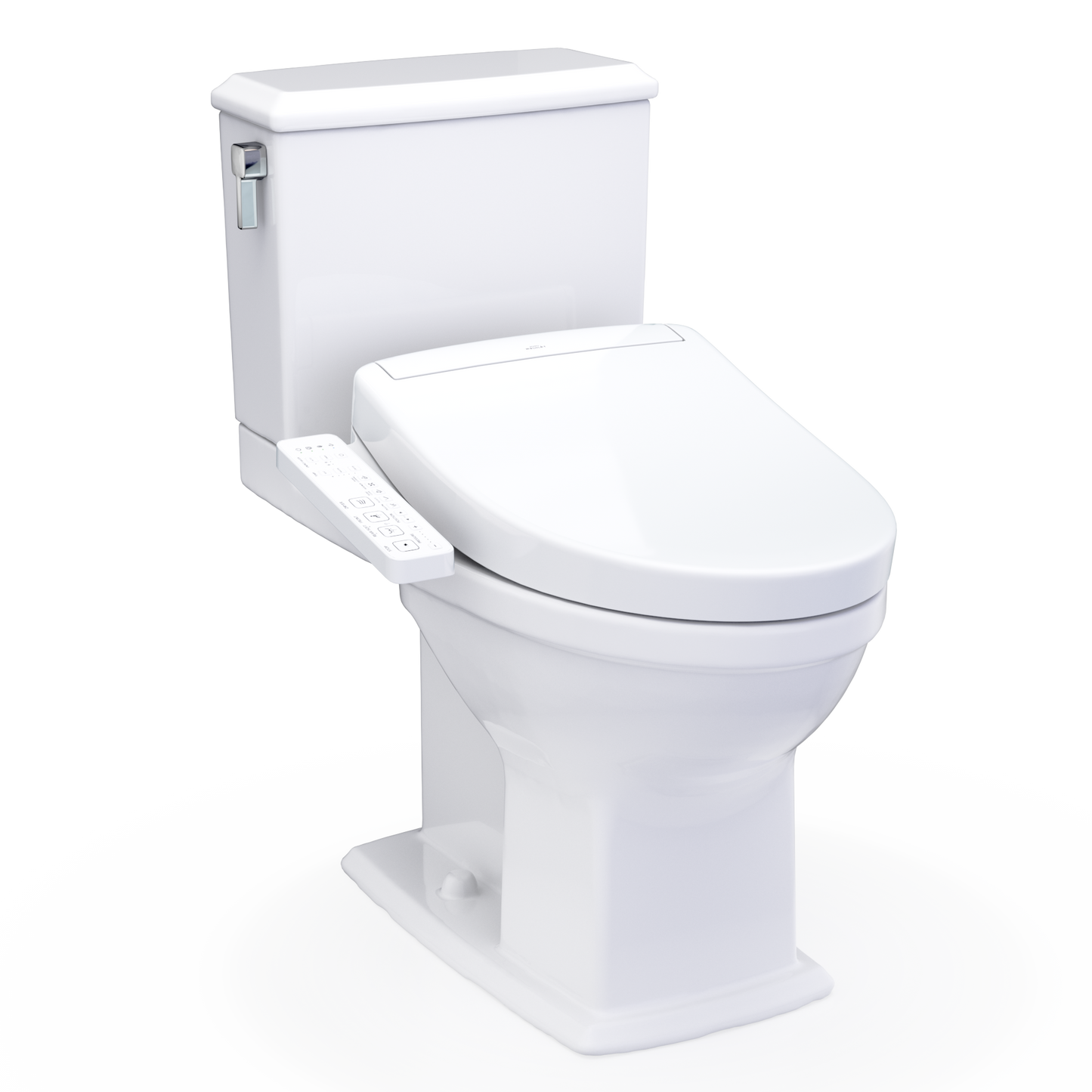 WASHLET+ Connelly Two-Piece Elongated Dual Flush 1.28 and 0.9 GPF Toilet and WASHLET S2 Bidet Seat