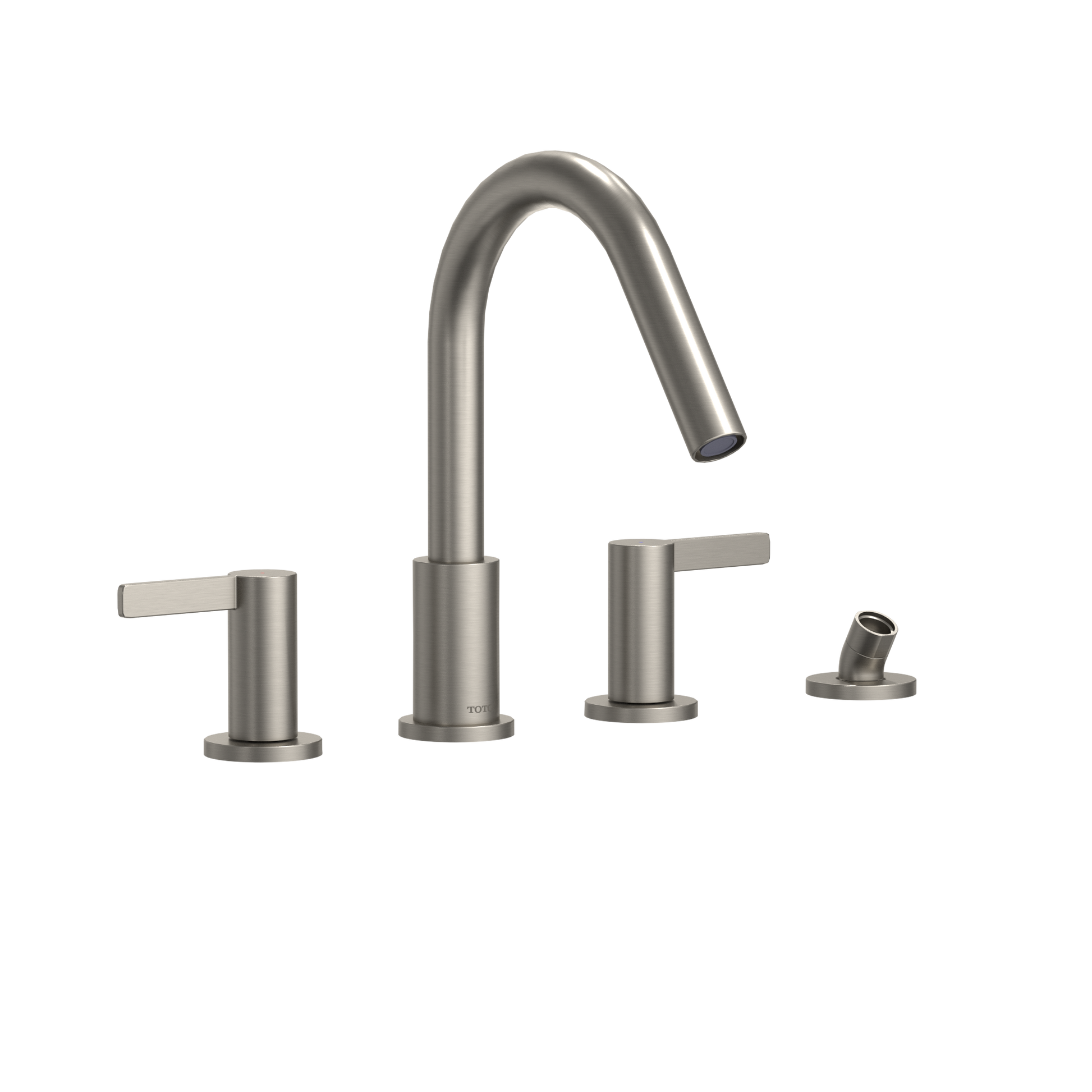 Toto Gf Two Lever Handle Deck-Mount Roman Tub Filler Trim With Handshower