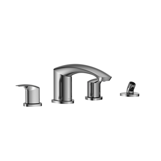 Toto Gm Two-Handle Deck-Mount Roman Tub Filler Trim With Handshower