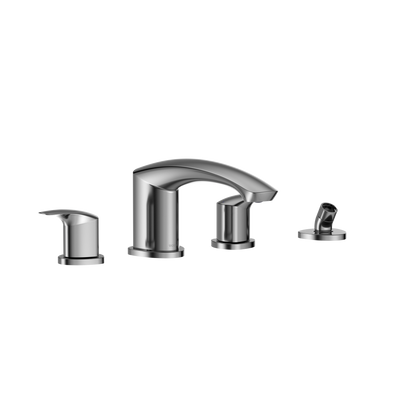 Gm Two-Handle Deck-Mount Roman Tub Filler Trim With Handshower