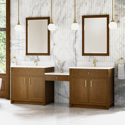 Bellshire 96" Dual Vanity Set with 24" Make-Up Counter