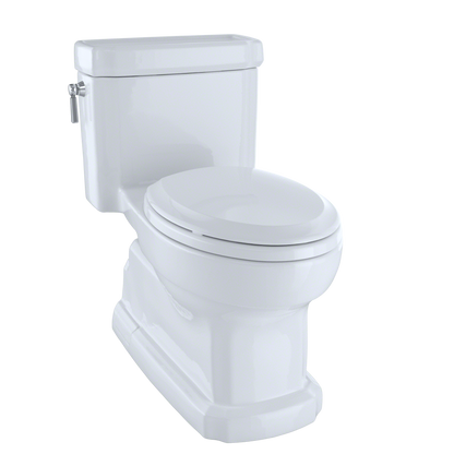 Eco Guinevere Elongated 1.28 GPF Universal Height Skirted Toilet with SoftClose Seat