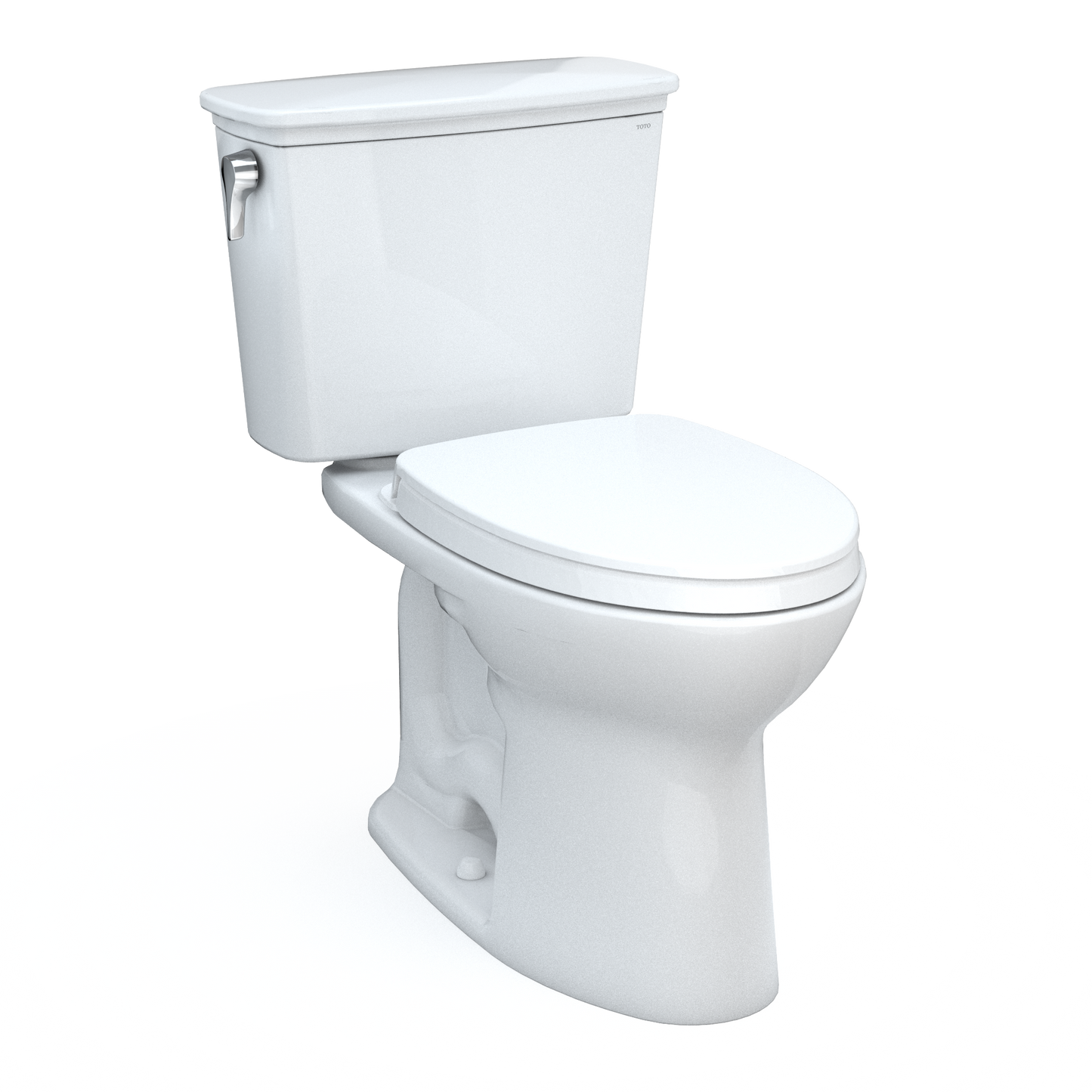 Toto Drake Transitional Two-Piece Elongated 1.28 Gpf Tornado Flush Toilet With Cefiontect And Softclose Seat, Washlet+ Ready