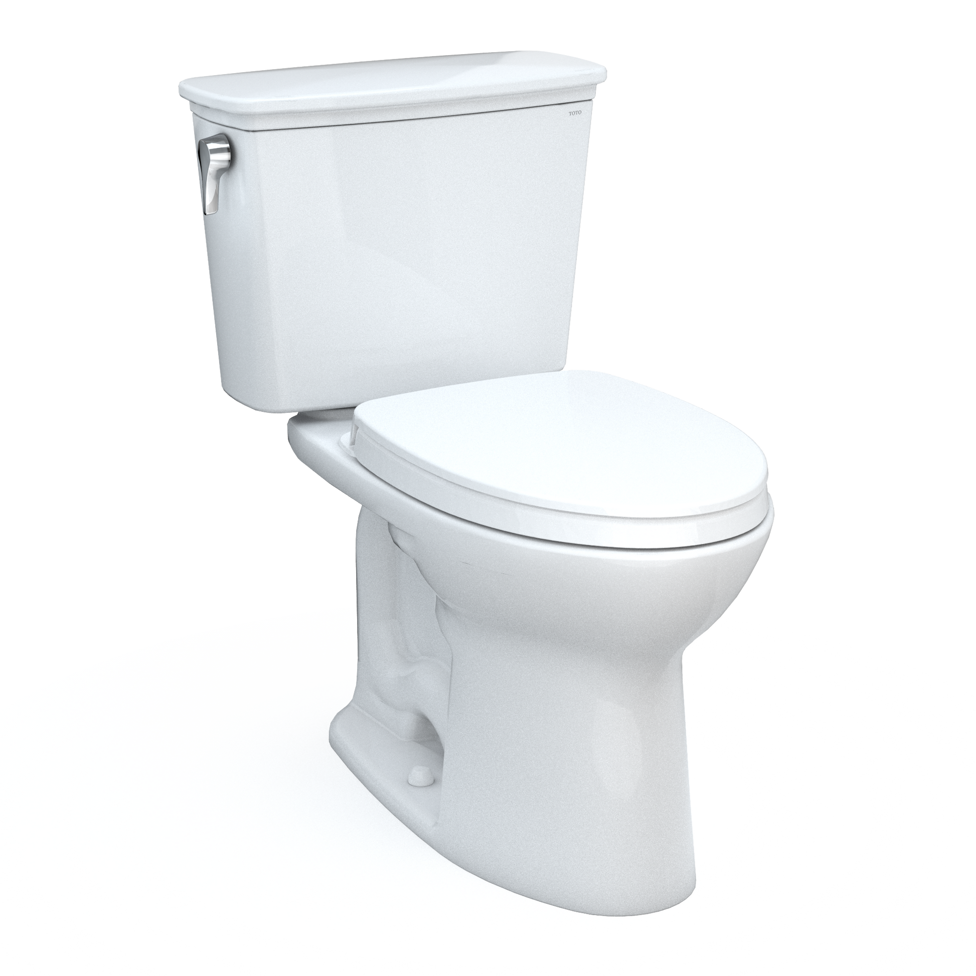 Toto Drake Transitional Two-Piece Elongated 1.28 Gpf Tornado Flush Toilet With Cefiontect And Softclose Seat, Washlet+ Ready
