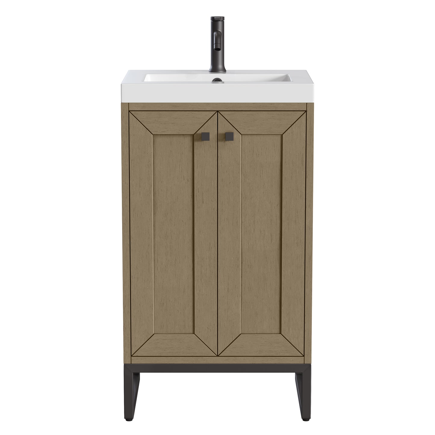 Chianti 20" Single Vanity w/ White Glossy Composite Stone Top