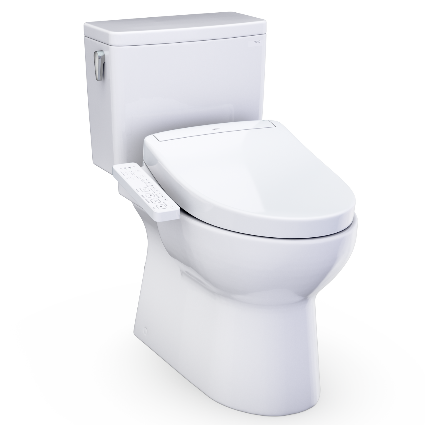 Toto Glaston Washlet+ S2 Two-Piece Elongated 1.0 Gpf Universal Height Toilet With Cefiontect