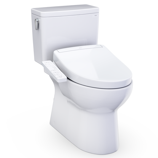 Toto Glaston Washlet+ S2 Two-Piece Elongated 1.0 Gpf Universal Height Toilet With Cefiontect