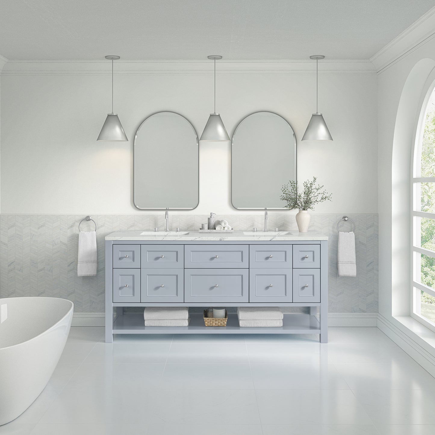 Breckenridge 72" Double Vanity Base Only