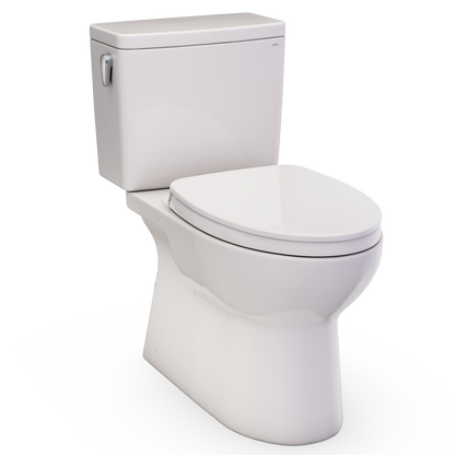 Glaston Two-Piece Elongated 1.28 Gpf Washlet+ And Auto Flush Ready Universal Height Toilet With Cefiontect And Ss124 Softclose Seat