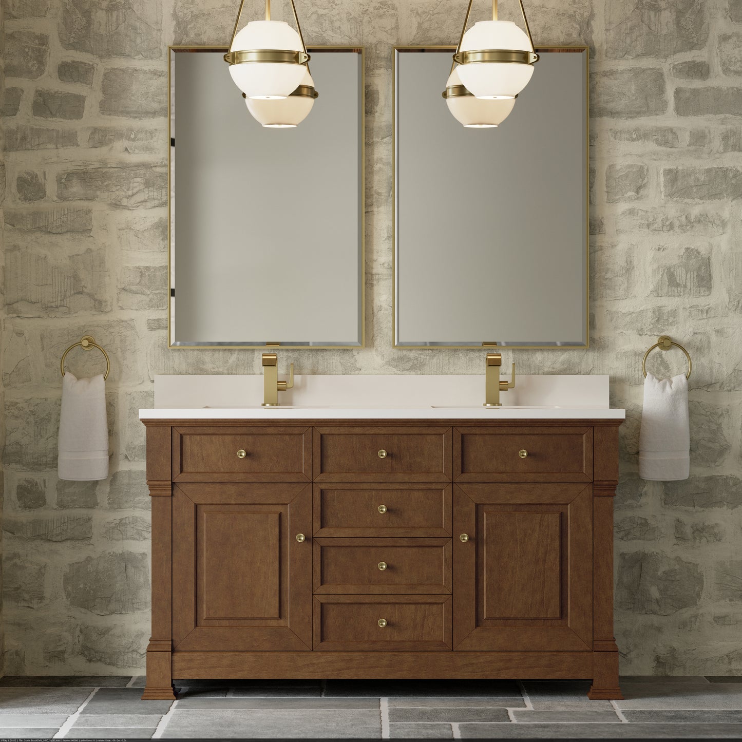 Brookfield 60" Double Vanity