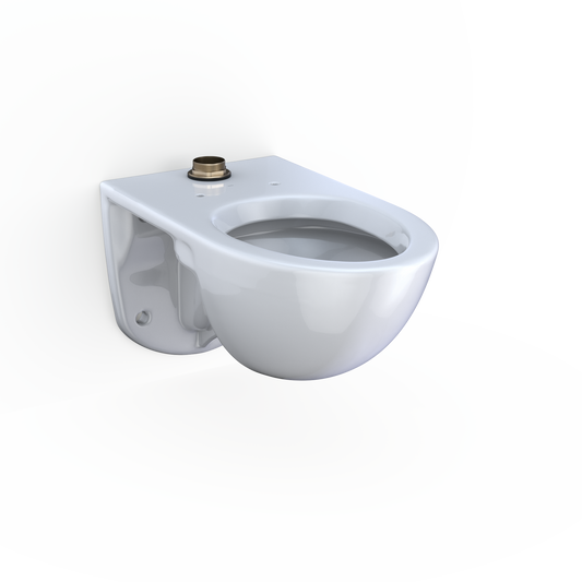 Toto Tornado Flush Commercial Flushometer Wall-Mounted Toilet, Elongated