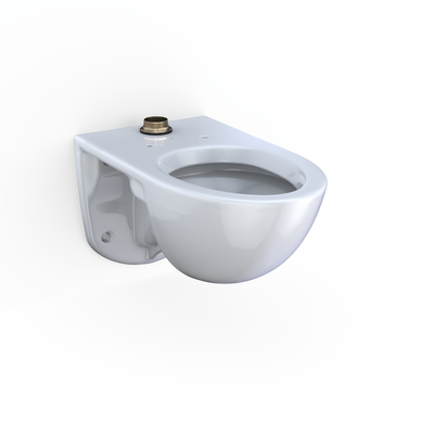 Toto Tornado Flush Commercial Flushometer Wall-Mounted Toilet, Elongated