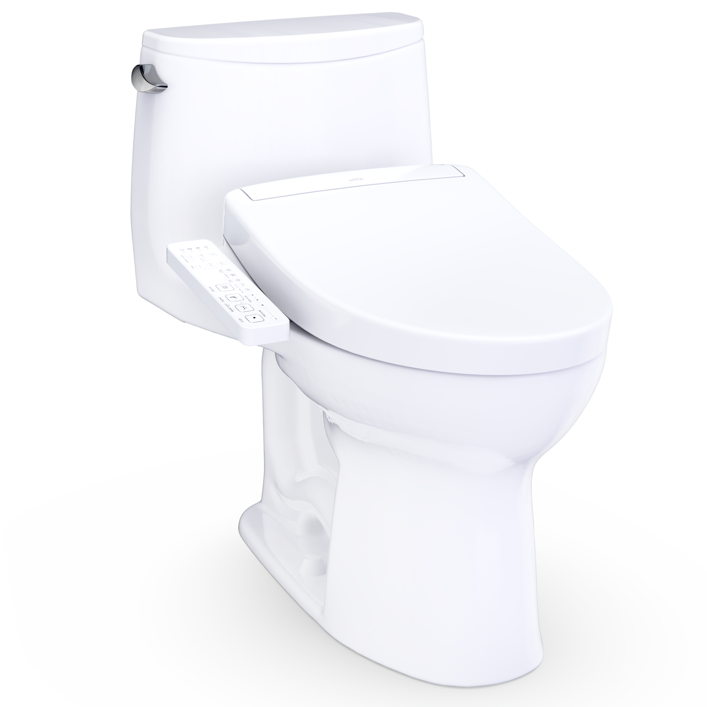 Ultramax WASHLET+ S2 One-Piece Elongated 1.28 GPF Universal Height Toilet with CEFIONTECT