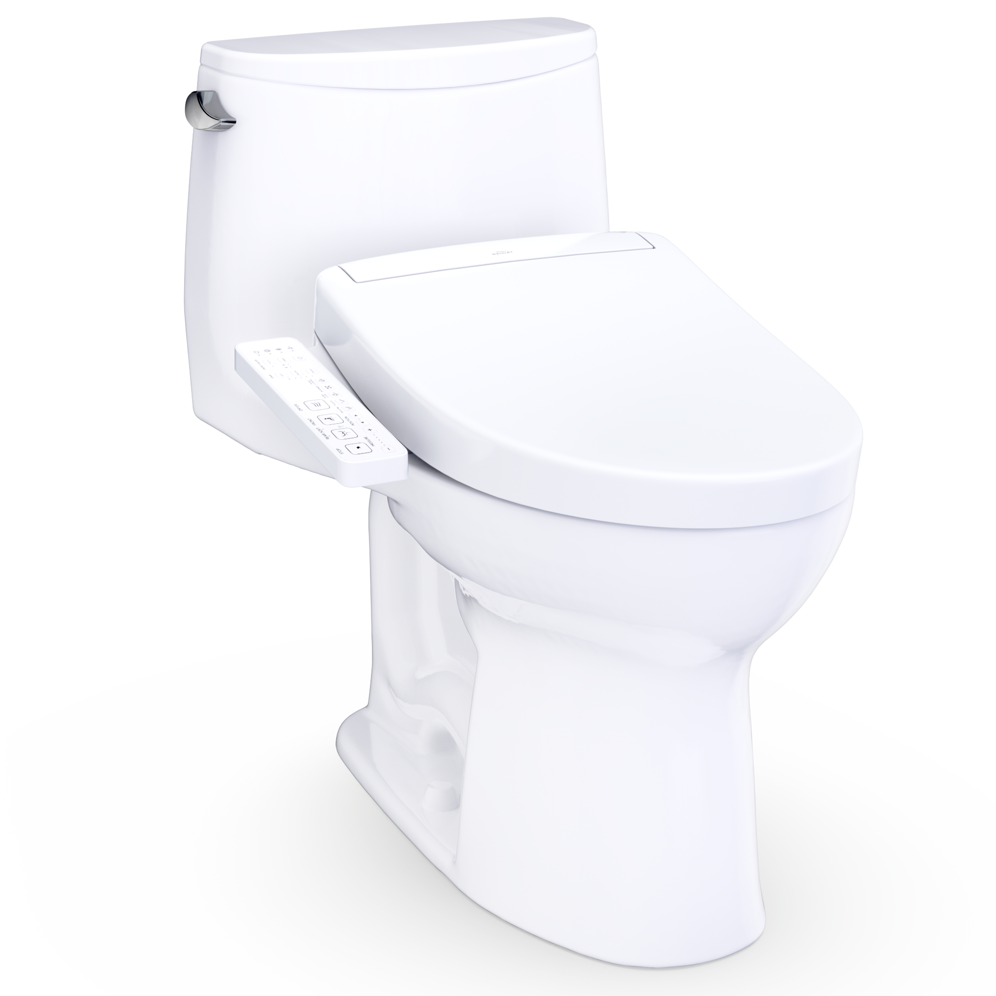 Ultramax WASHLET+ S2 One-Piece Elongated 1.28 GPF Universal Height Toilet with CEFIONTECT