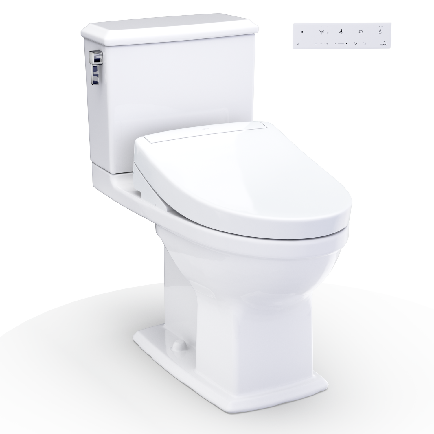 WASHLET+  Connelly Two-Piece Elongated Dual Flush 1.28 and 0.9 GPF Toilet and WASHLET S5 Bidet Seat