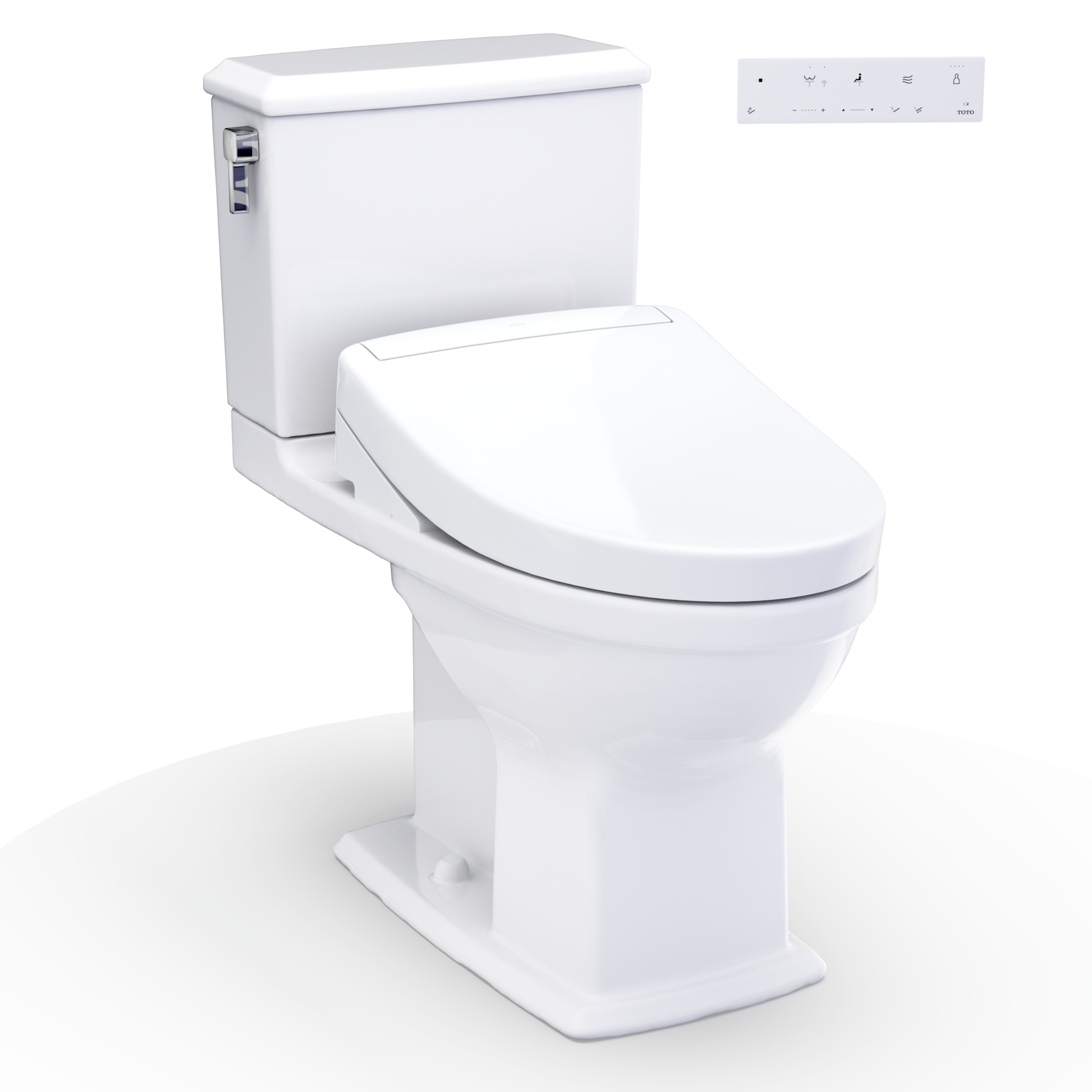 WASHLET+  Connelly Two-Piece Elongated Dual Flush 1.28 and 0.9 GPF Toilet and WASHLET S5 Bidet Seat