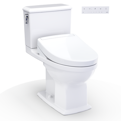 WASHLET+  Connelly Two-Piece Elongated Dual Flush 1.28 and 0.9 GPF Toilet and WASHLET S5 Bidet Seat