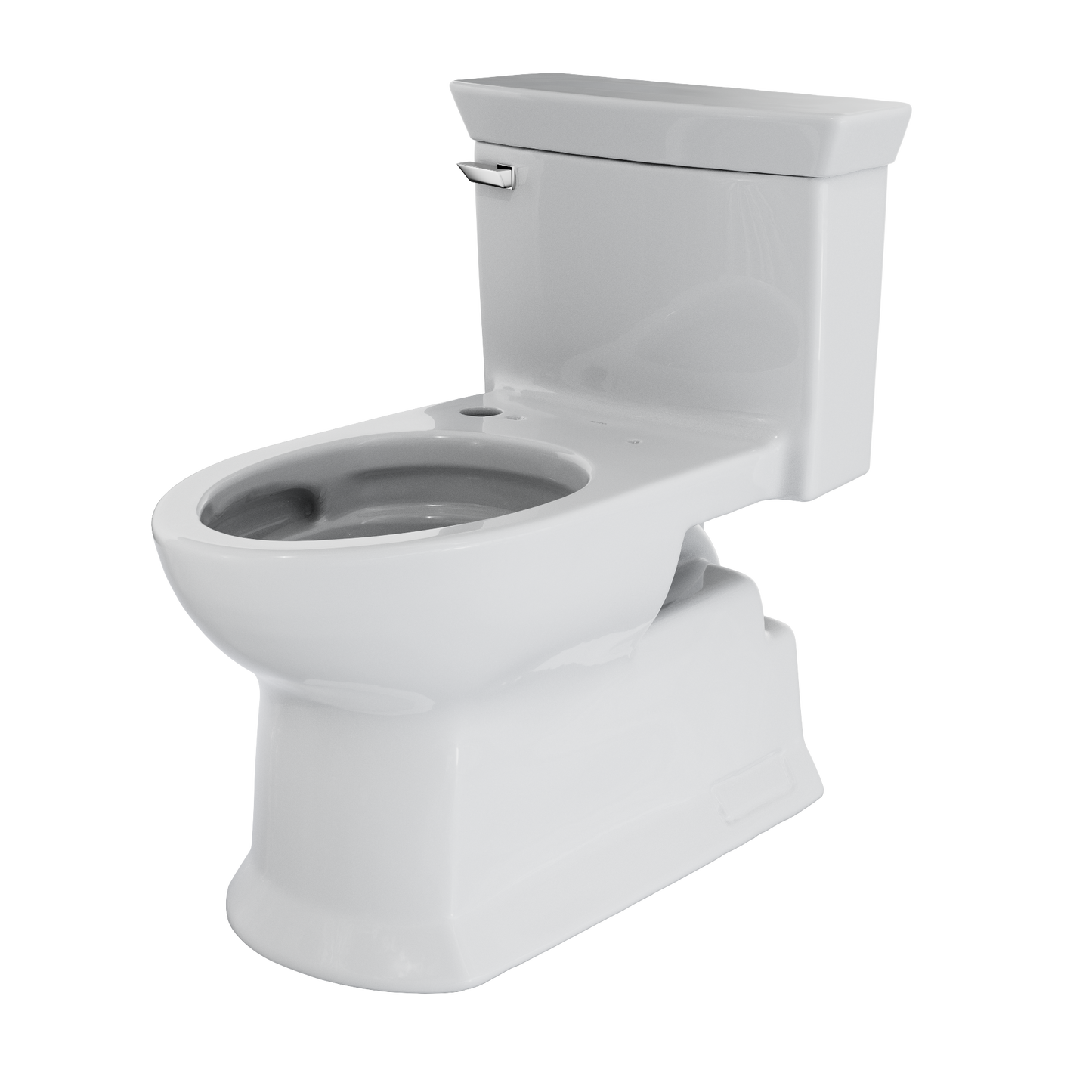 Soiree One Piece Elongated 1.28 GPF Universal Height Skirted Toilet with CeFiONtect