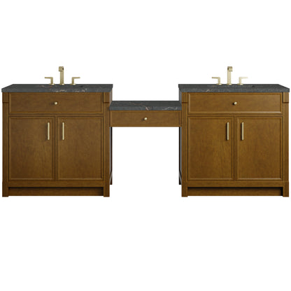 Bellshire 96" Dual Vanity Set with 24" Make-Up Counter