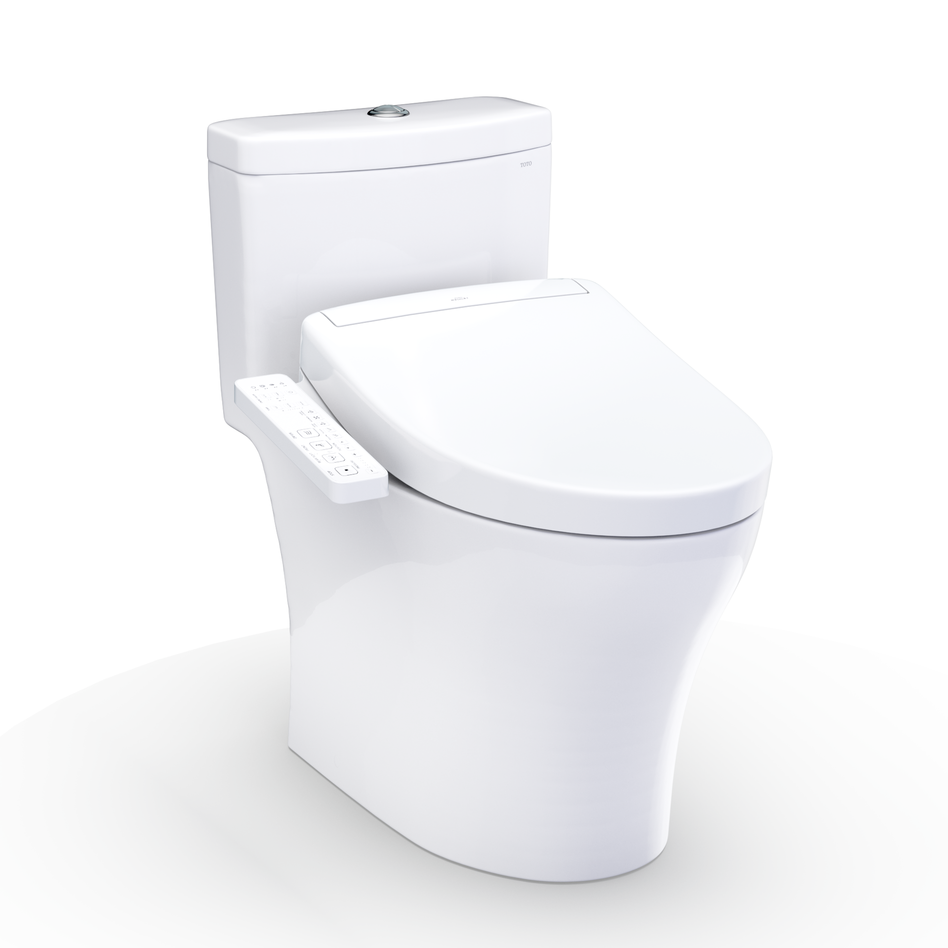 WASHLET+ Aquia IV One-Piece Elongated Dual Flush 1.28 and 0.9 GPF Toilet and WASHLET S2 Bidet Seat