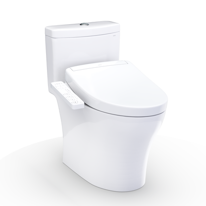 WASHLET+ Aquia IV One-Piece Elongated Dual Flush 1.28 and 0.9 GPF Toilet and WASHLET S2 Bidet Seat