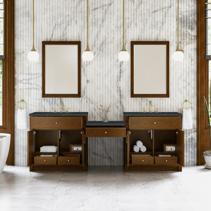 Bellshire 96" Dual Vanity Set with 24" Make-Up Counter