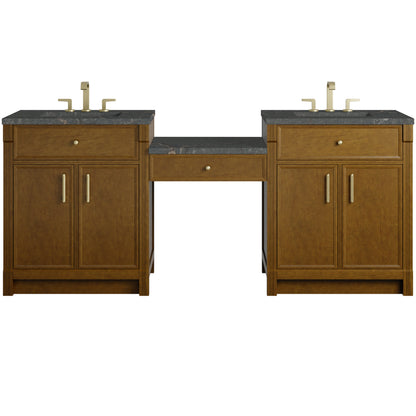 Bellshire 84" Dual Vanity Set with 24" Make-Up Counter