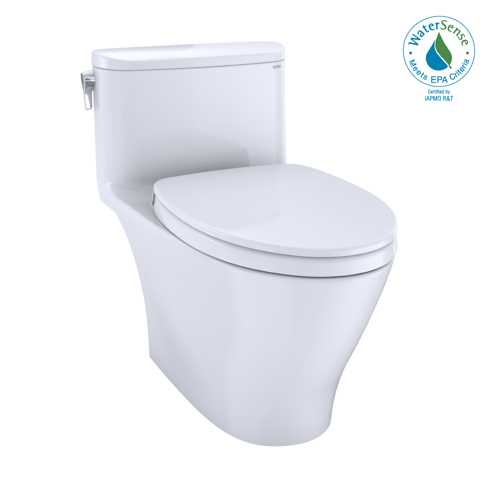 Nexus 1G One-Piece Elongated 1.0 GPF Universal Height Toilet with CEFIONTECT and SS124 SoftClose Seat