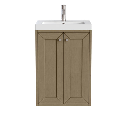 Chianti 20" Single Vanity w/ White Glossy Composite Stone Top