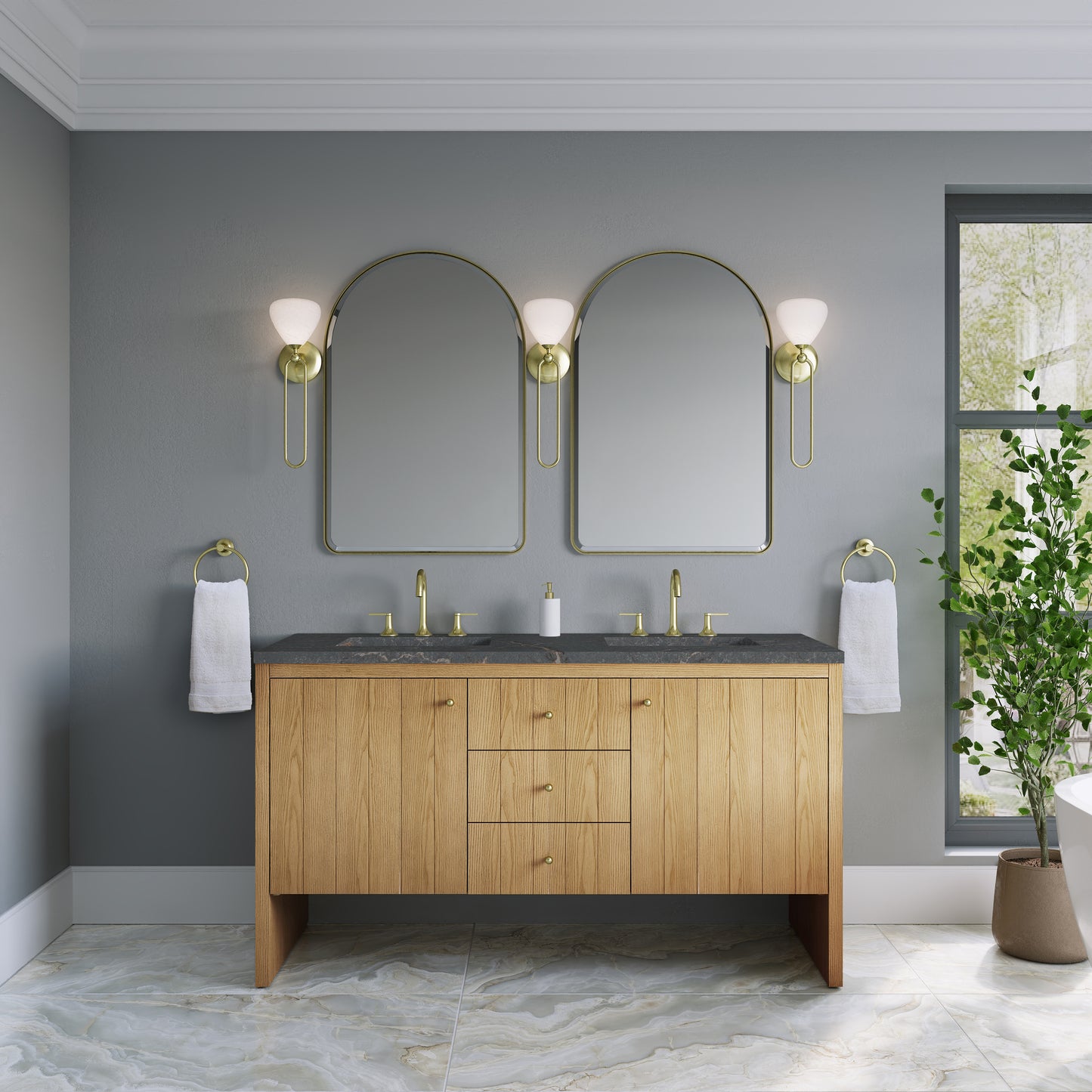 Hudson 60" Double Vanity