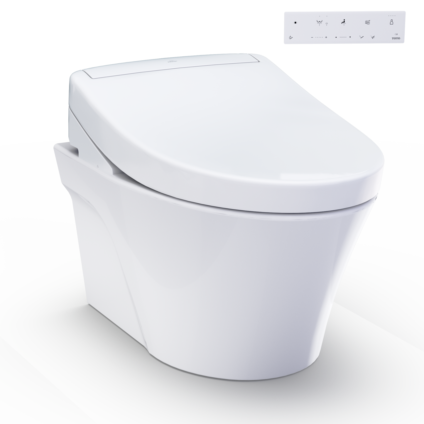 WASHLET+ AP Wall-Hung Elongated Toilet and WASHLET S5 and DuoFit In-Wall 0.9 and 1.28 GPF Dual-Flush Tank System