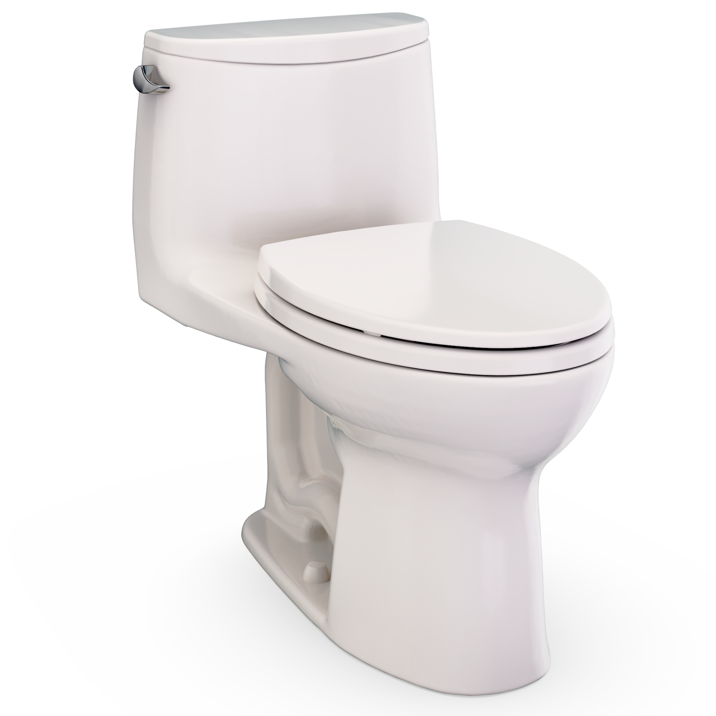 Ultramax One-Piece Elongated 1.28 GPF Universal Height Toilet with SS114 SoftClose Seat