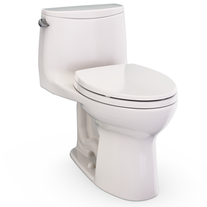 Ultramax One-Piece Elongated 1.28 GPF Universal Height Toilet with SS114 SoftClose Seat