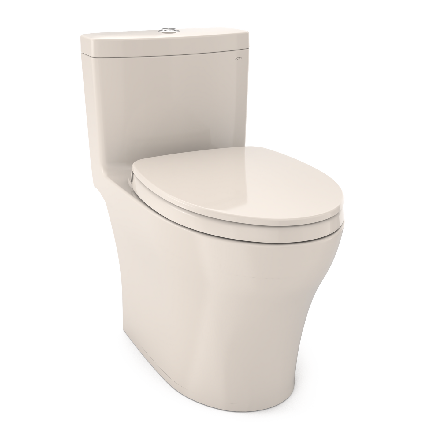 Toto Aquia Iv One-Piece Elongated Dual Flush 1.28 And 0.9 Gpf Universal Height, Washlet+ Ready Toilet With Cefiontect, Sedona Beige