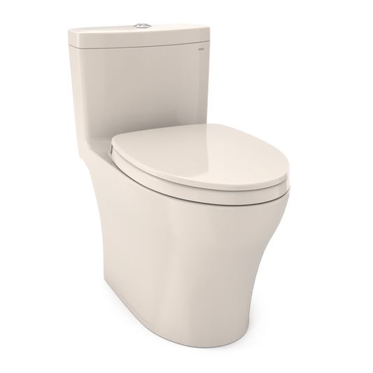 Toto Aquia Iv One-Piece Elongated Dual Flush 1.28 And 0.9 Gpf Universal Height, Washlet+ Ready Toilet With Cefiontect, Sedona Beige