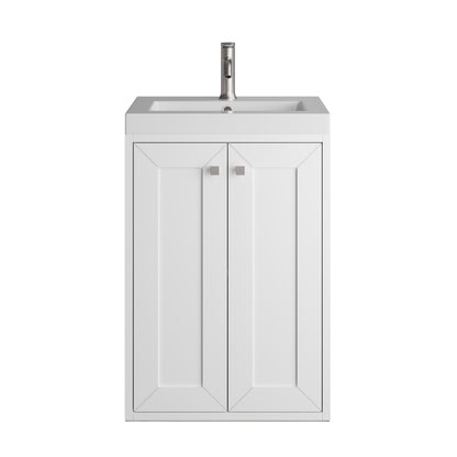 James Martin Vanities Chianti 20" Single Vanity w/ White Glossy Composite Stone Top