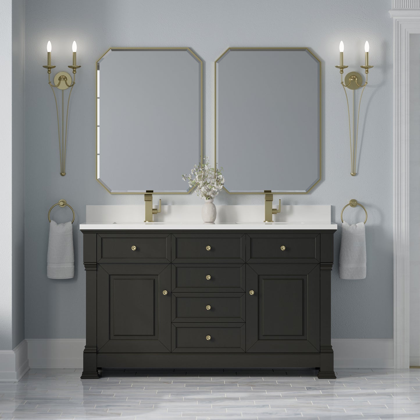Brookfield 60" Double Vanity