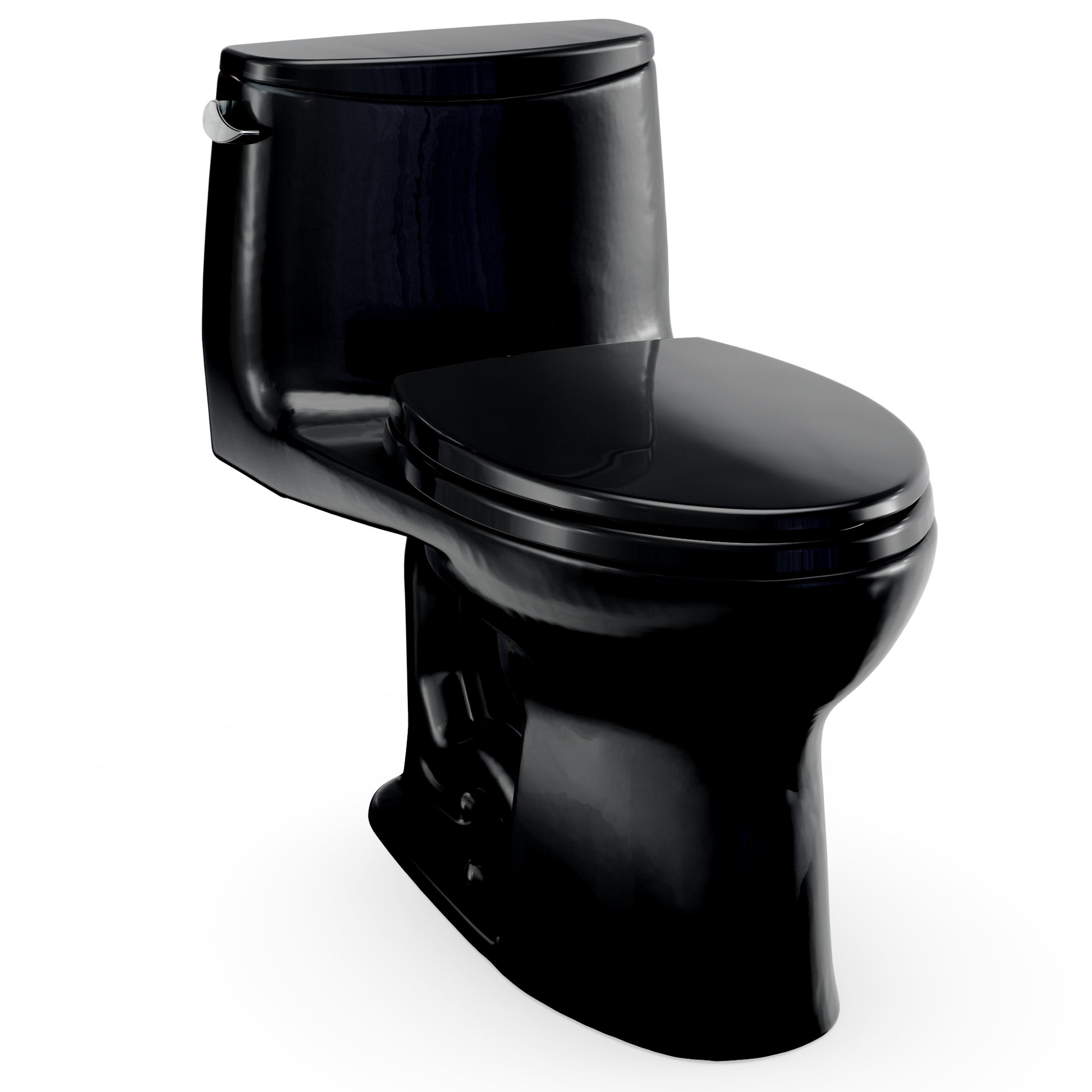 Ultramax One-Piece Elongated 1.28 GPF Universal Height Toilet with SS114 SoftClose Seat
