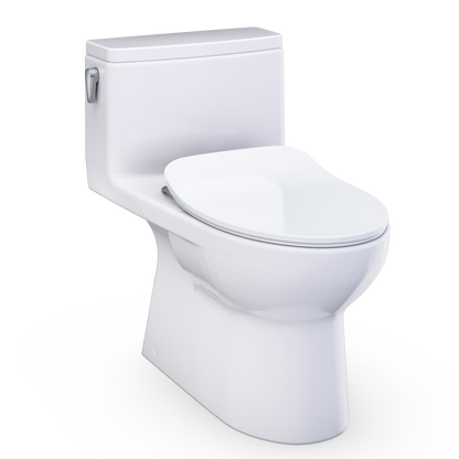 Redington 1G One-Piece Elongated 1.0 GPF WASHLET+ and Auto Flush Ready Universal Height Toilet with CEFIONTECT and SS234 SoftClose Seat