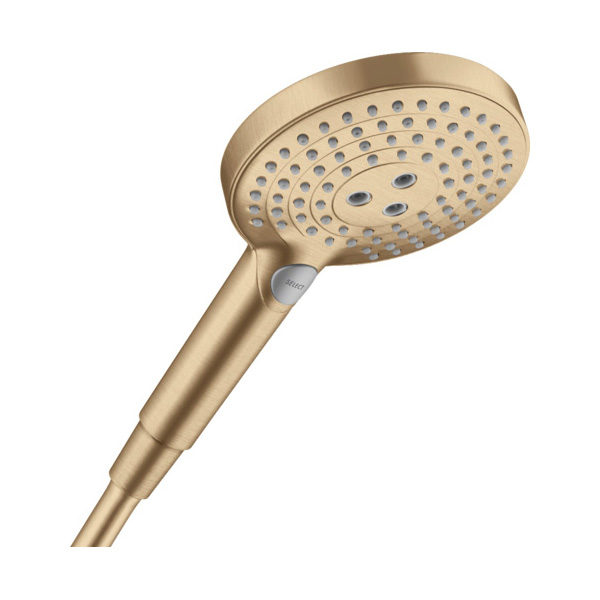 hansgrohe shower set with 12" showerhead and handheld in brushed bronze (includes valve)