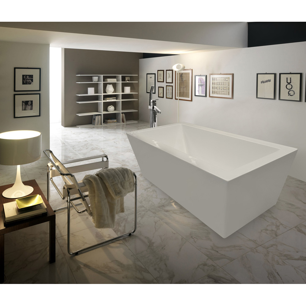 aquatica purescape 026 freestanding acrylic bathtub - white multiple sizes