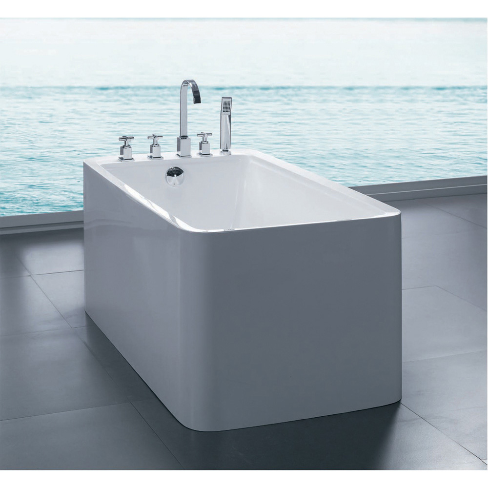 aquatica purescape 327b freestanding acrylic bathtub - white